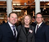 Senate Leaders Steve Hershey and Bill Ferguson with Suanne Blumberg UB CEO.